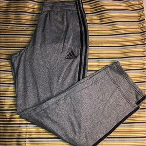 Grey Adidas and Nike Sweatpants